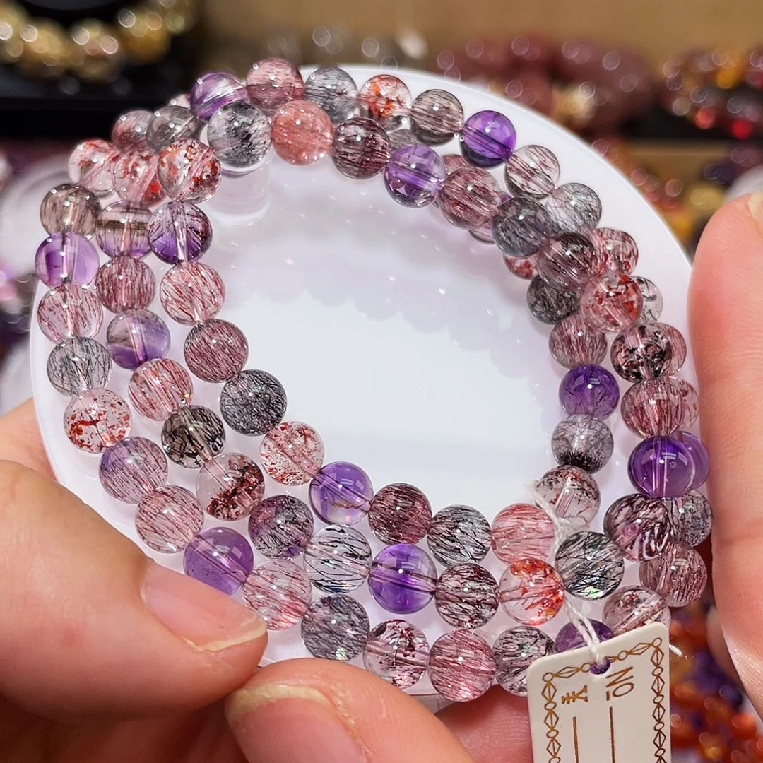 未镶嵌手链水晶稀有色仙女多圈7