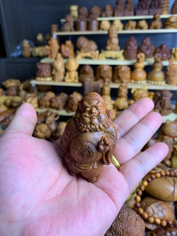 高油崖柏木雕钟馗