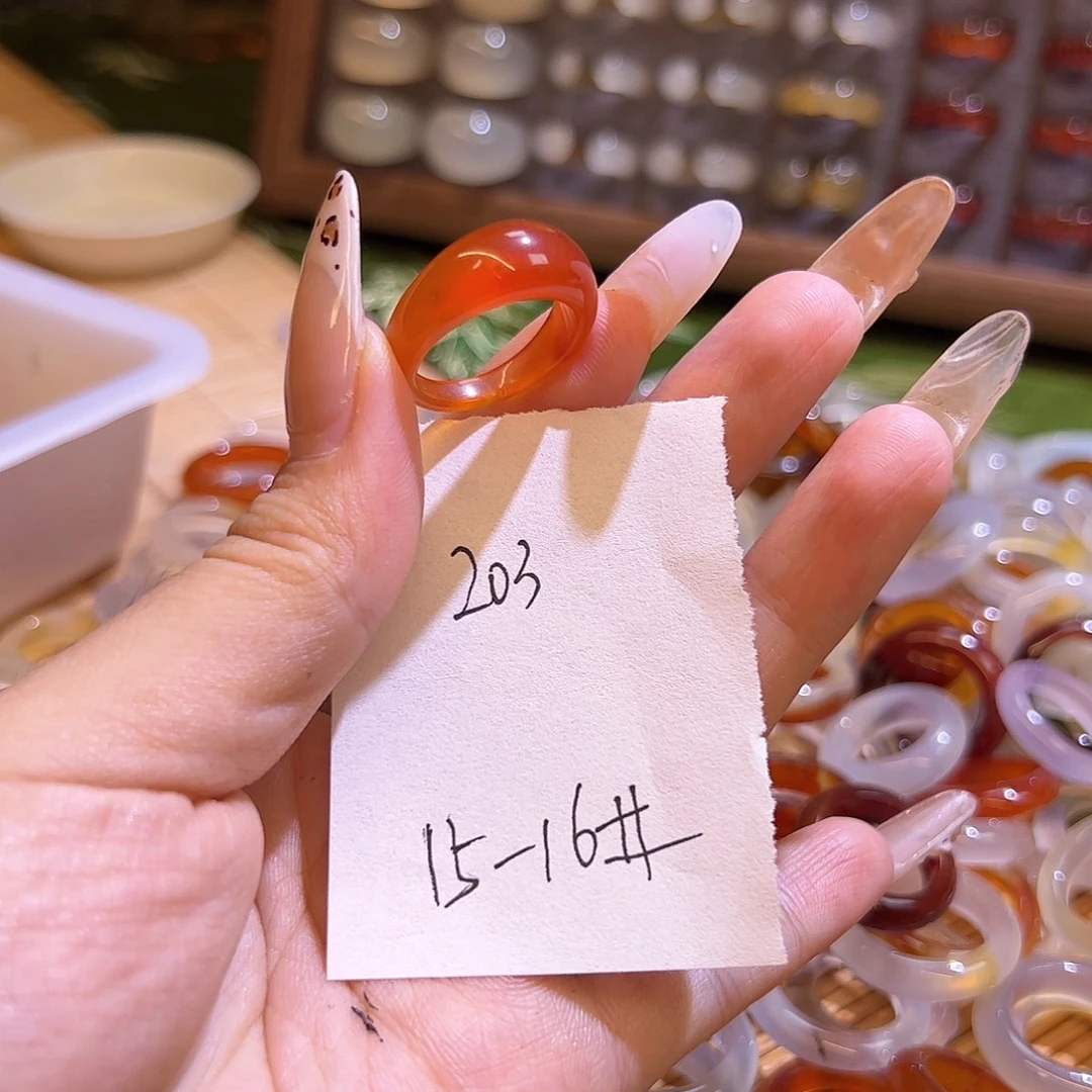 未镶嵌戒指玛瑙/玉髓