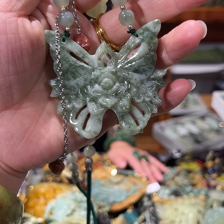 未镶嵌岫玉毛衣链