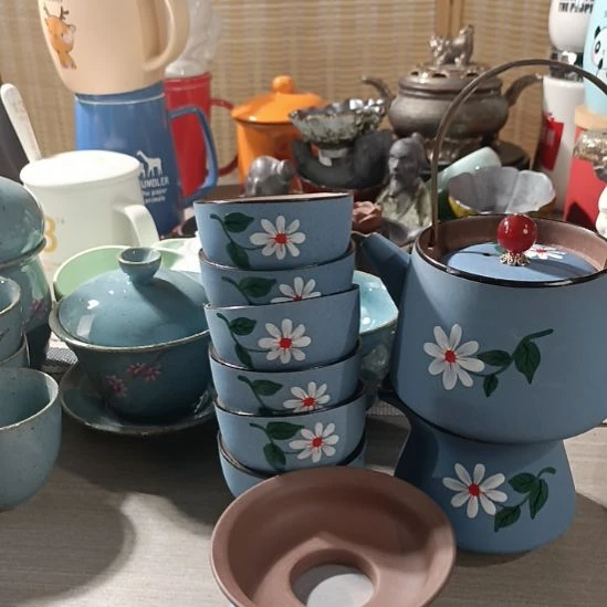 西***电陶瓷盖碗茶杯茶叶罐主人杯