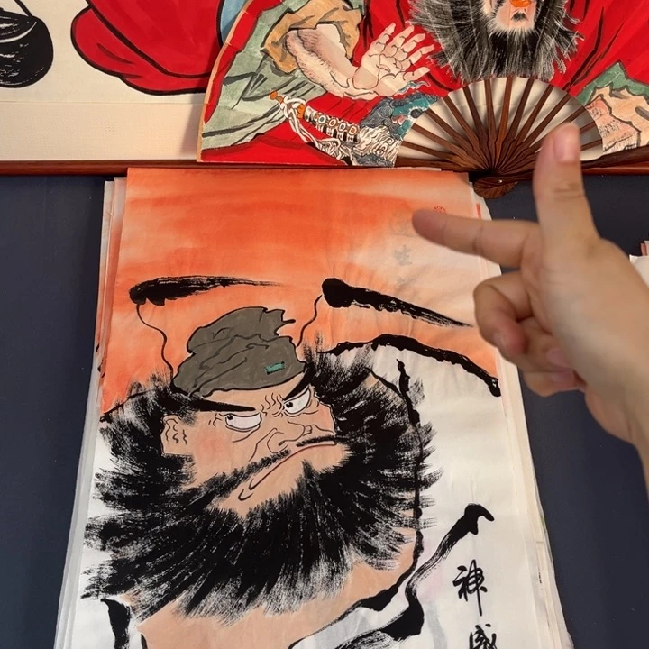 国画纯手绘禅意画作品欣赏