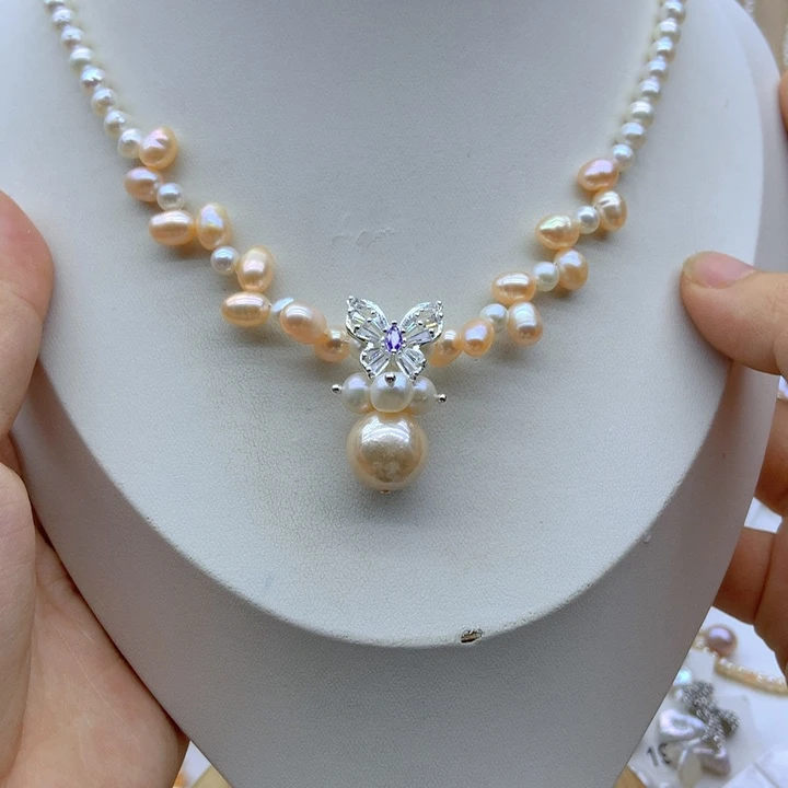 淡水珍珠未镶嵌颈饰