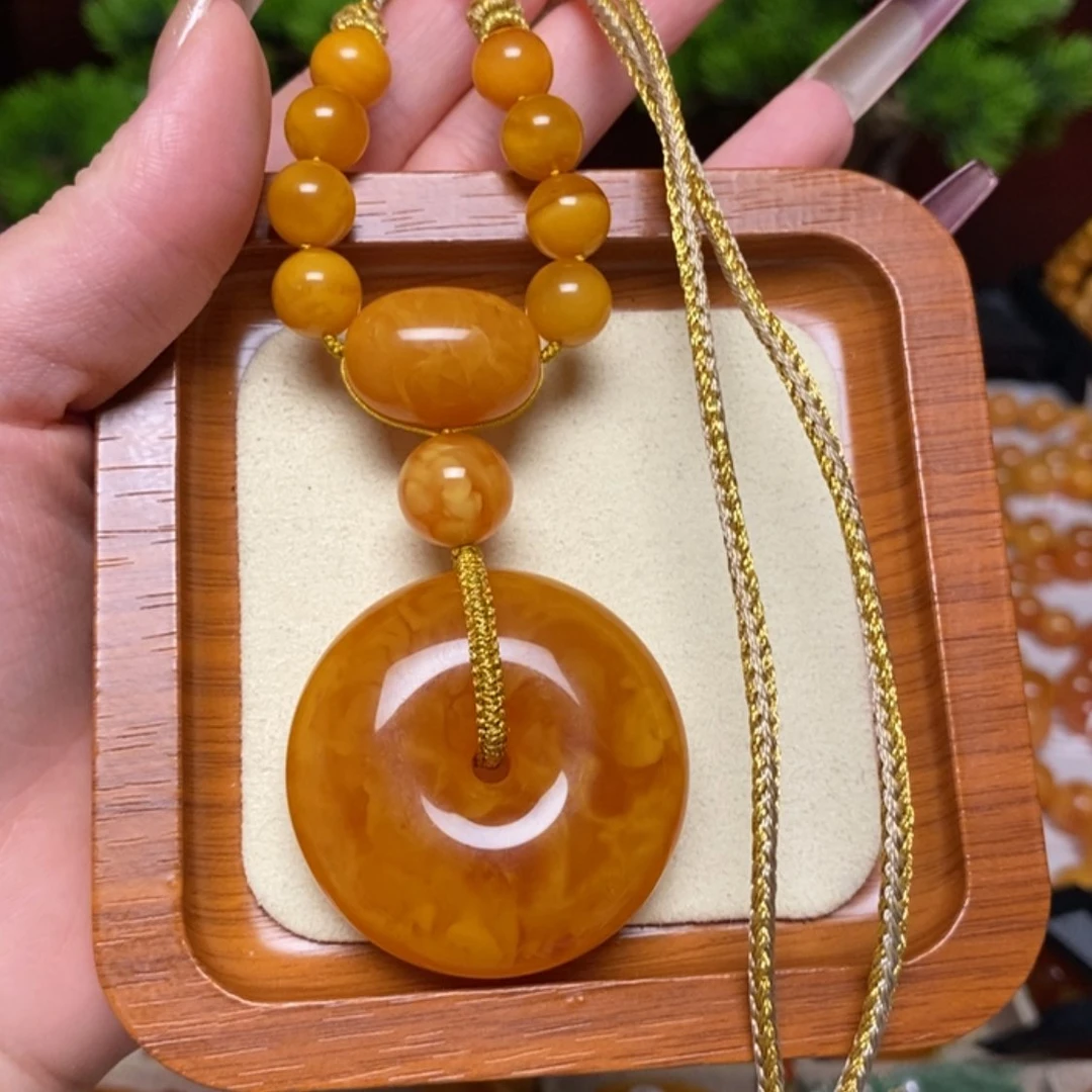 【闪购商品】蜜蜡颈饰未镶嵌项链