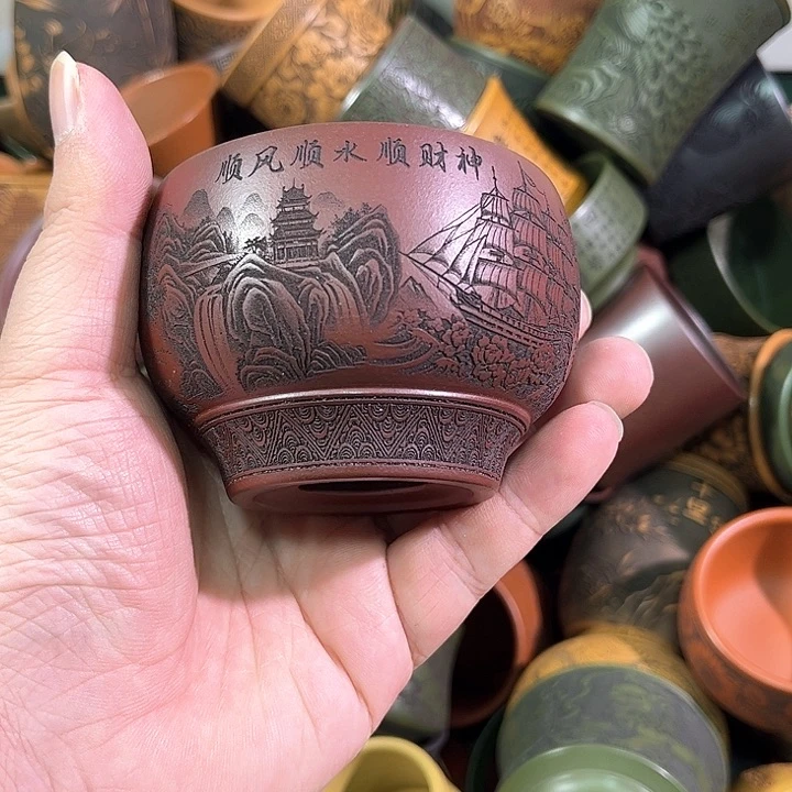 茶杯紫砂全手工紫砂主人杯