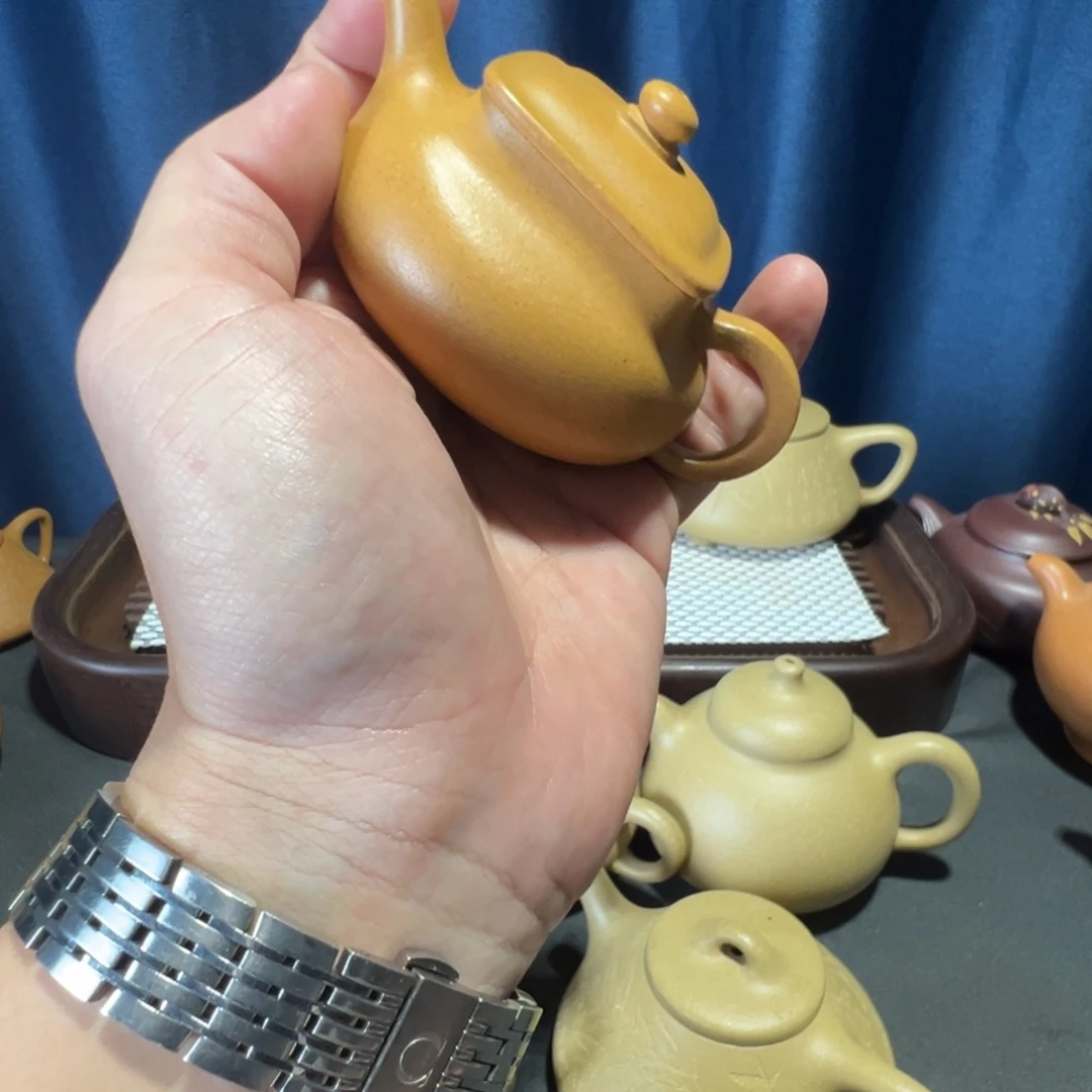 茶壶紫砂金黄段乾坤