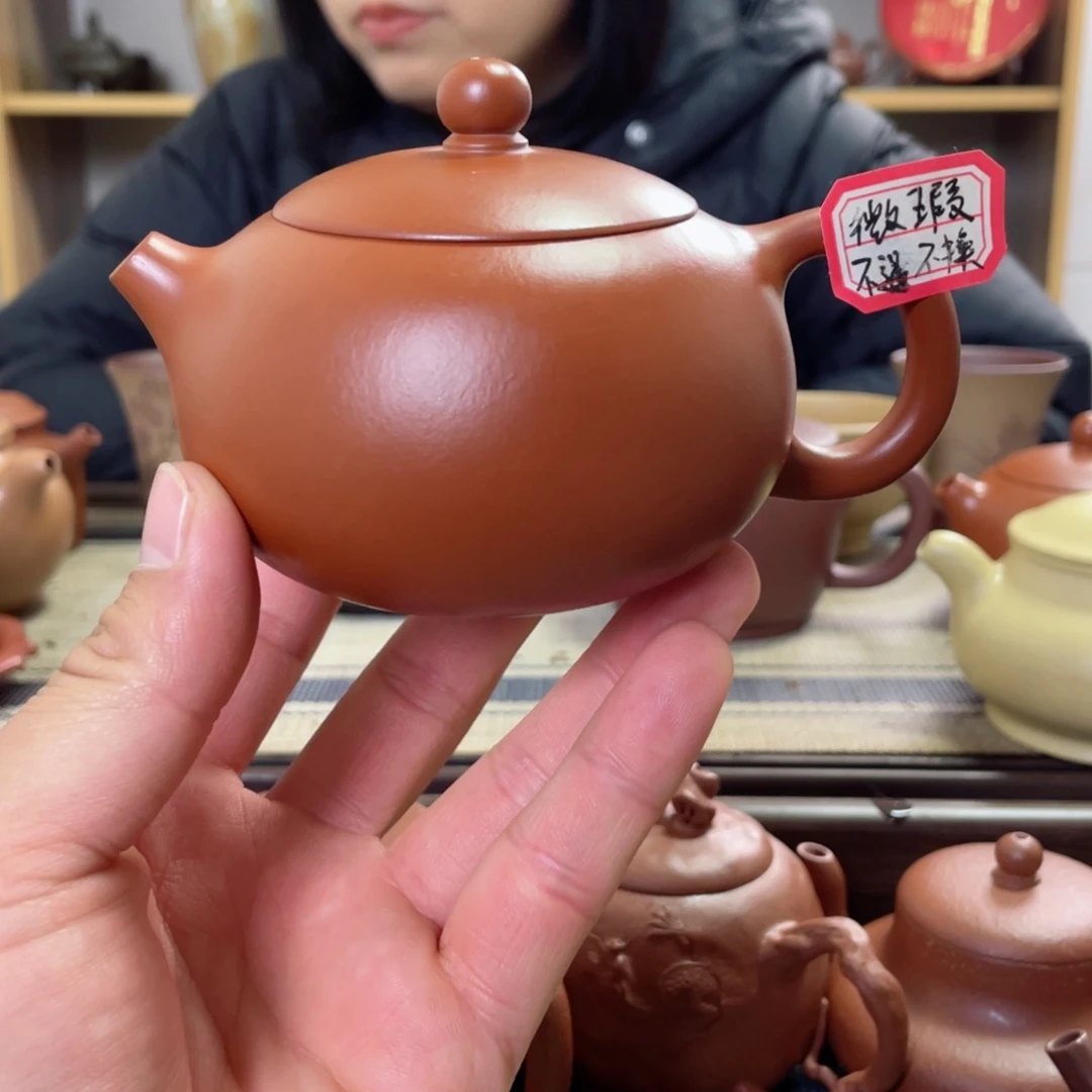紫砂茶壶西施微微瑕