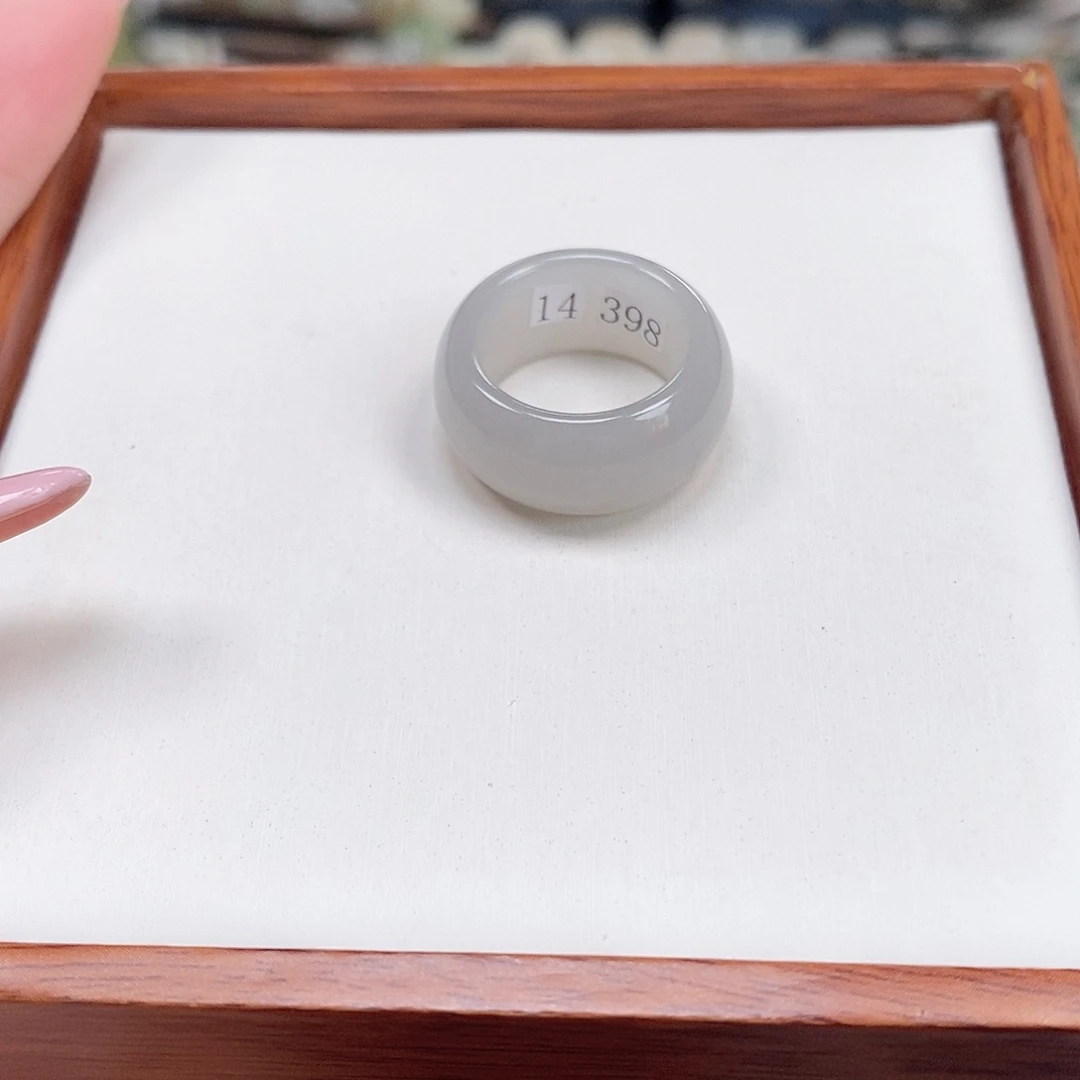 和田玉戒指未镶嵌欣***欣专拍4-16.9