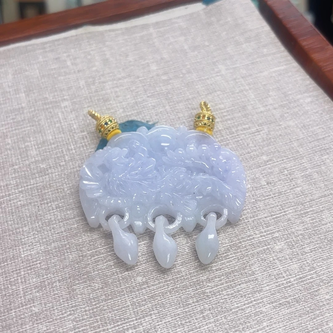 翡翠未镶嵌颈饰种水锁