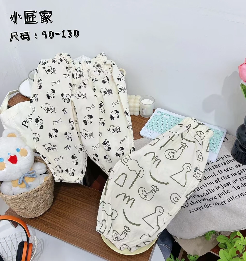 XJ 新款百百棉儿童休闲裤防蚊裤（90-130）