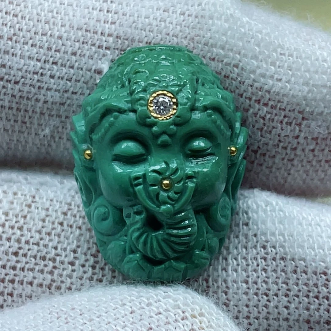 未镶嵌绿松石珠宝奇石