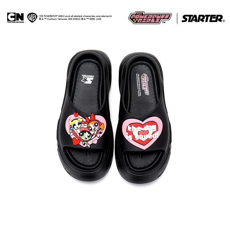 【小女警联名】STARTER官方夏季欧若风时尚休闲厚底拖鞋 SF52CA003