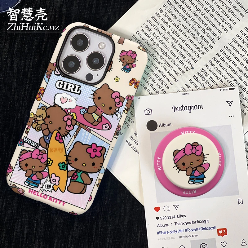 冲浪kt磁吸支架菲林手机壳 适用于苹果/华为/小米/vivo/oppo