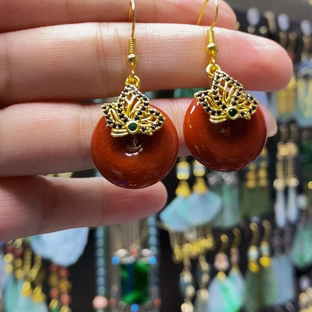 未镶嵌翡翠耳饰翡翠