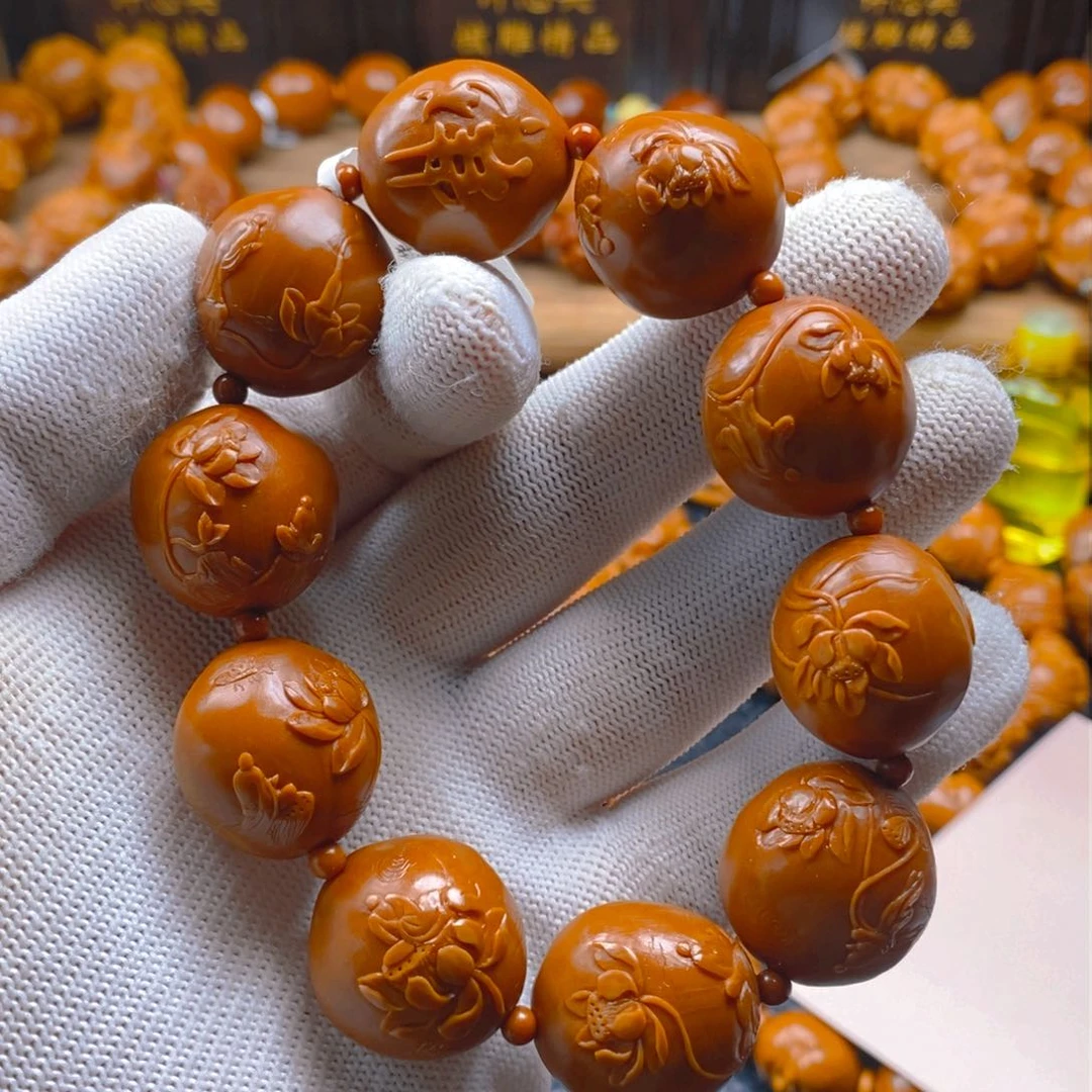 手串/手链橄榄核曹华老师21×22铁核，荷花无相（不议价）