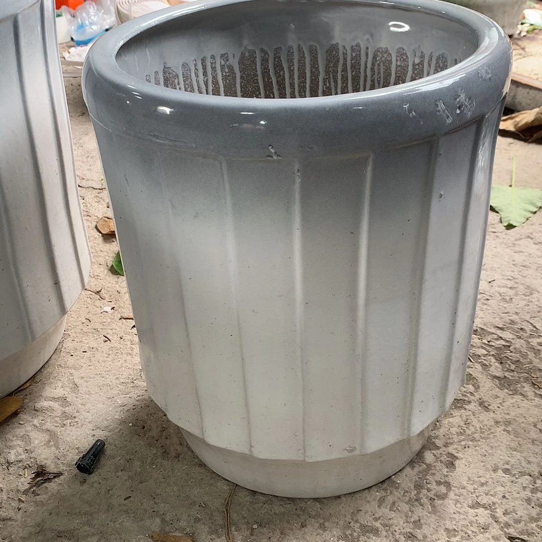 高温陶瓷花盆微瑕