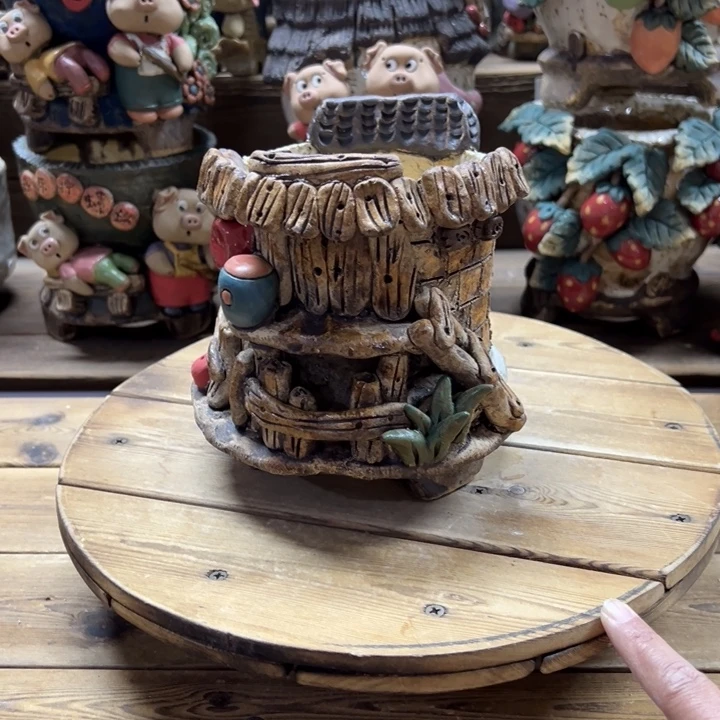 嘻哈多肉花盆百搭