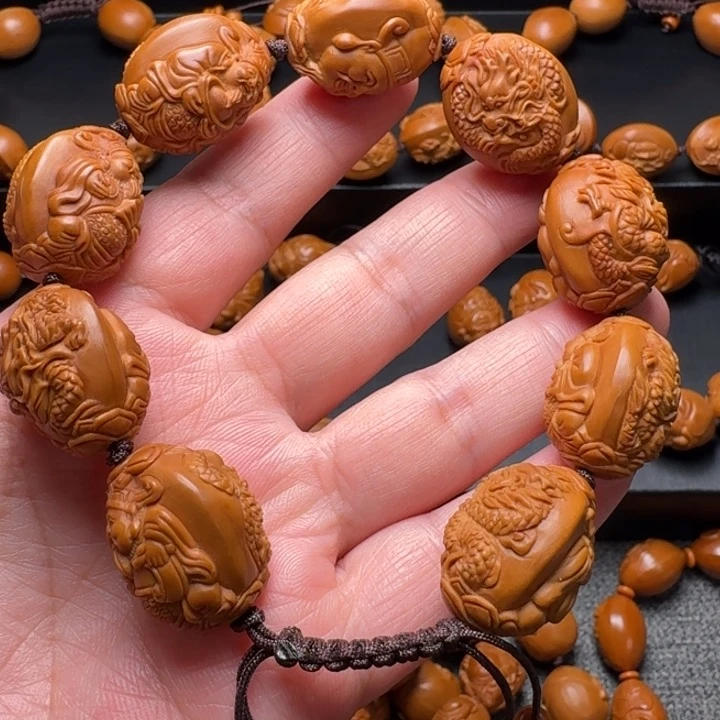 橄榄核手串/手链龙财微花不支持退换