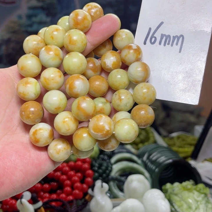 蛇纹石玉手串多样性发货未镶嵌