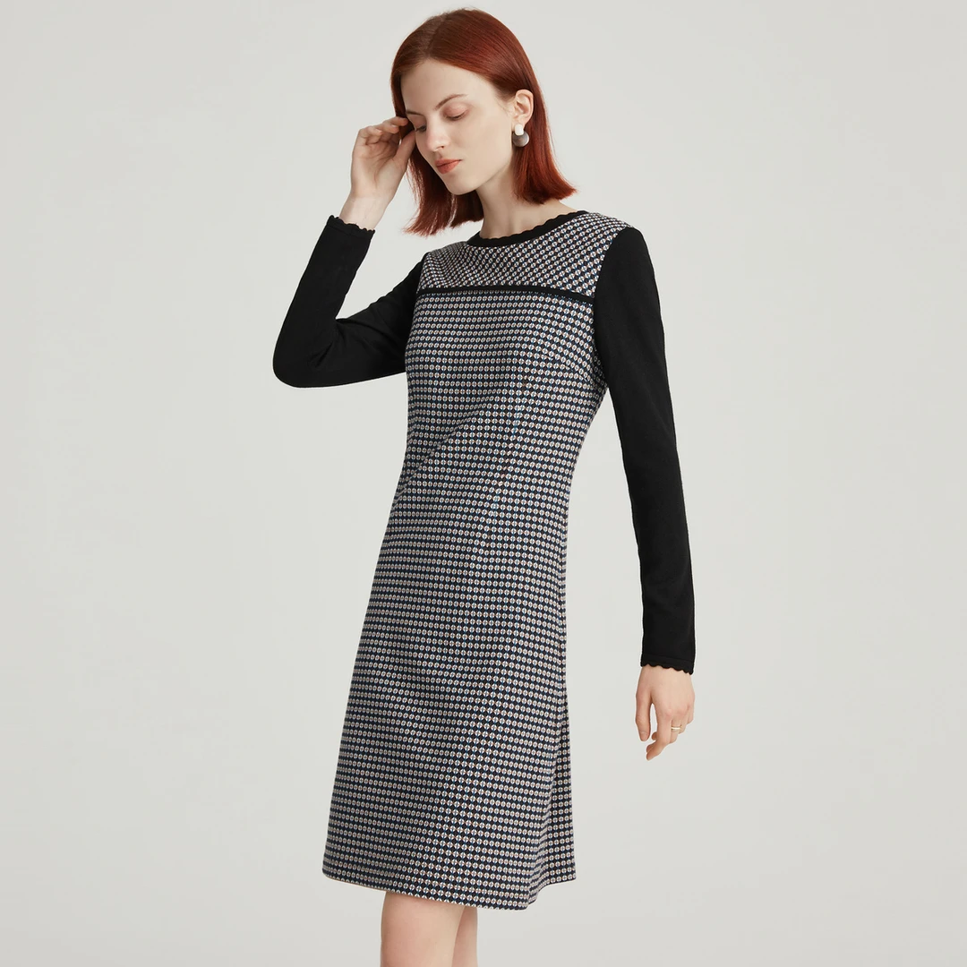 【小灯塔】FINITY 新款优雅时尚气质显瘦连衣裙 F20UD9241L