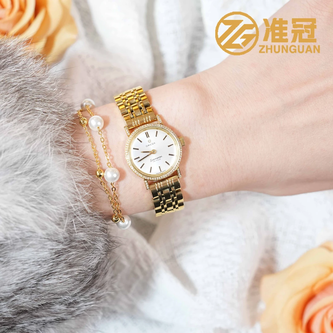 95新 Omega/欧米茄 22.5mm手动机械GX5700海马后钻盘瑞士名表