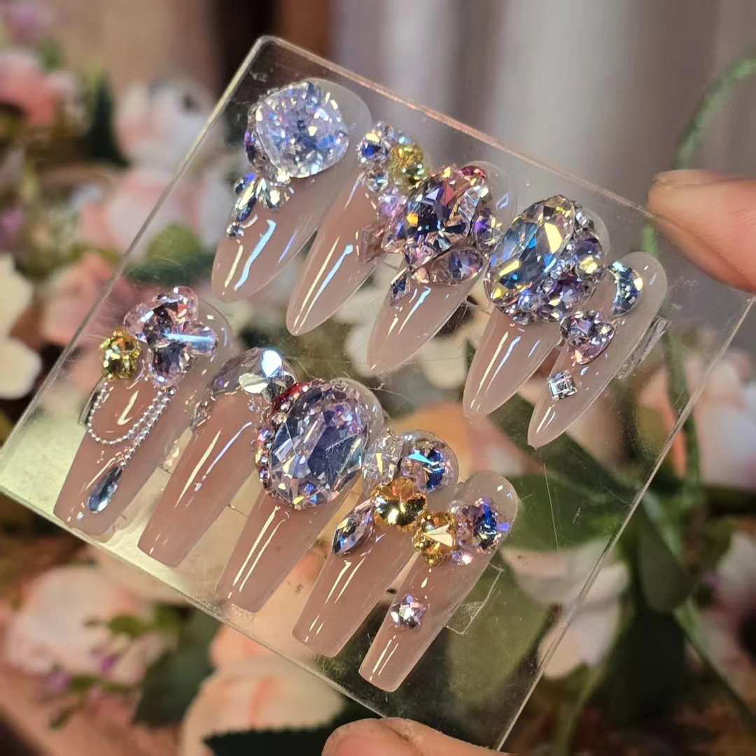 火花流光丶508月光(施华洛)国华丶奥杰丶手工穿戴甲