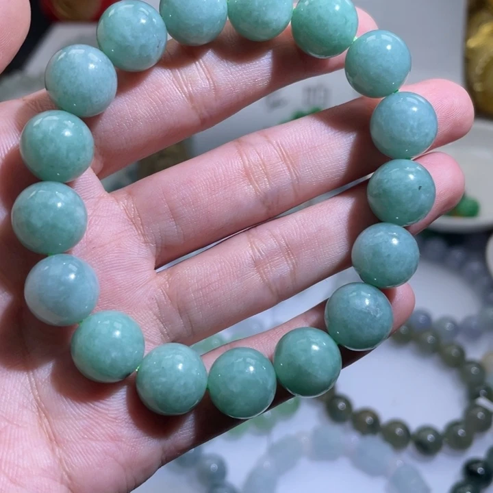 翡翠未镶嵌手链天然翡翠a货