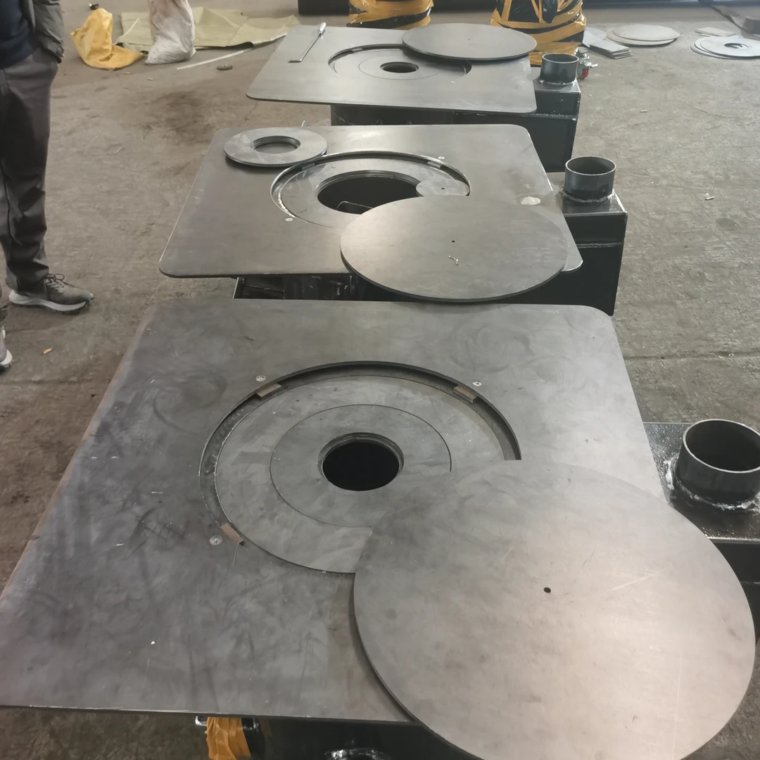 80方形双层炉面定制款柴煤两用万向轮款无烟气化炉加重加厚型