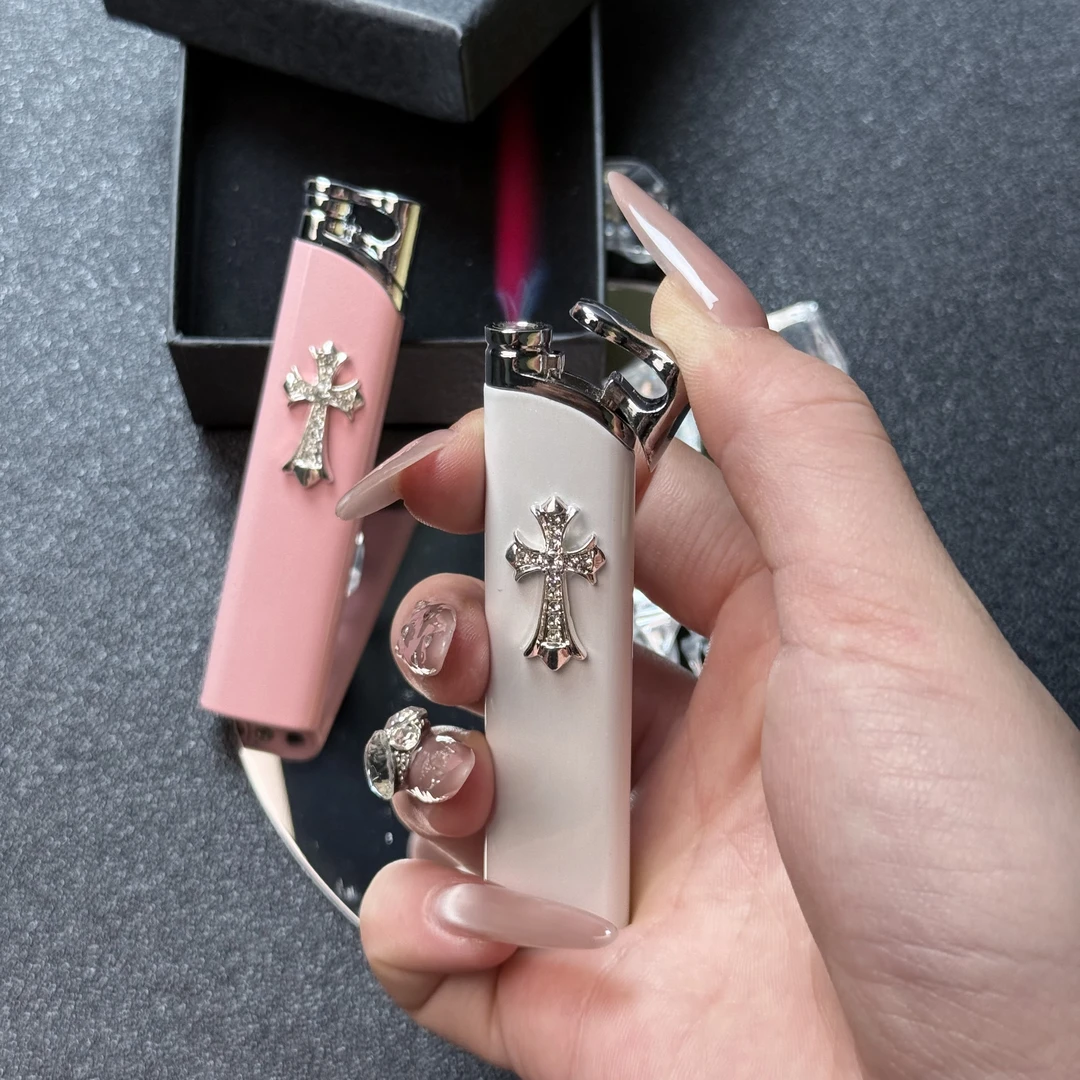 苏苏原创手作高颜值防风粉焰高级打火机个性小众潮送男女情侣礼物