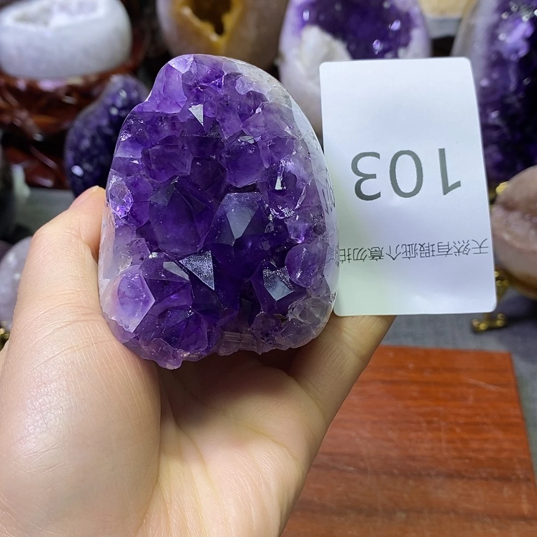 紫晶珠宝半成品未镶嵌