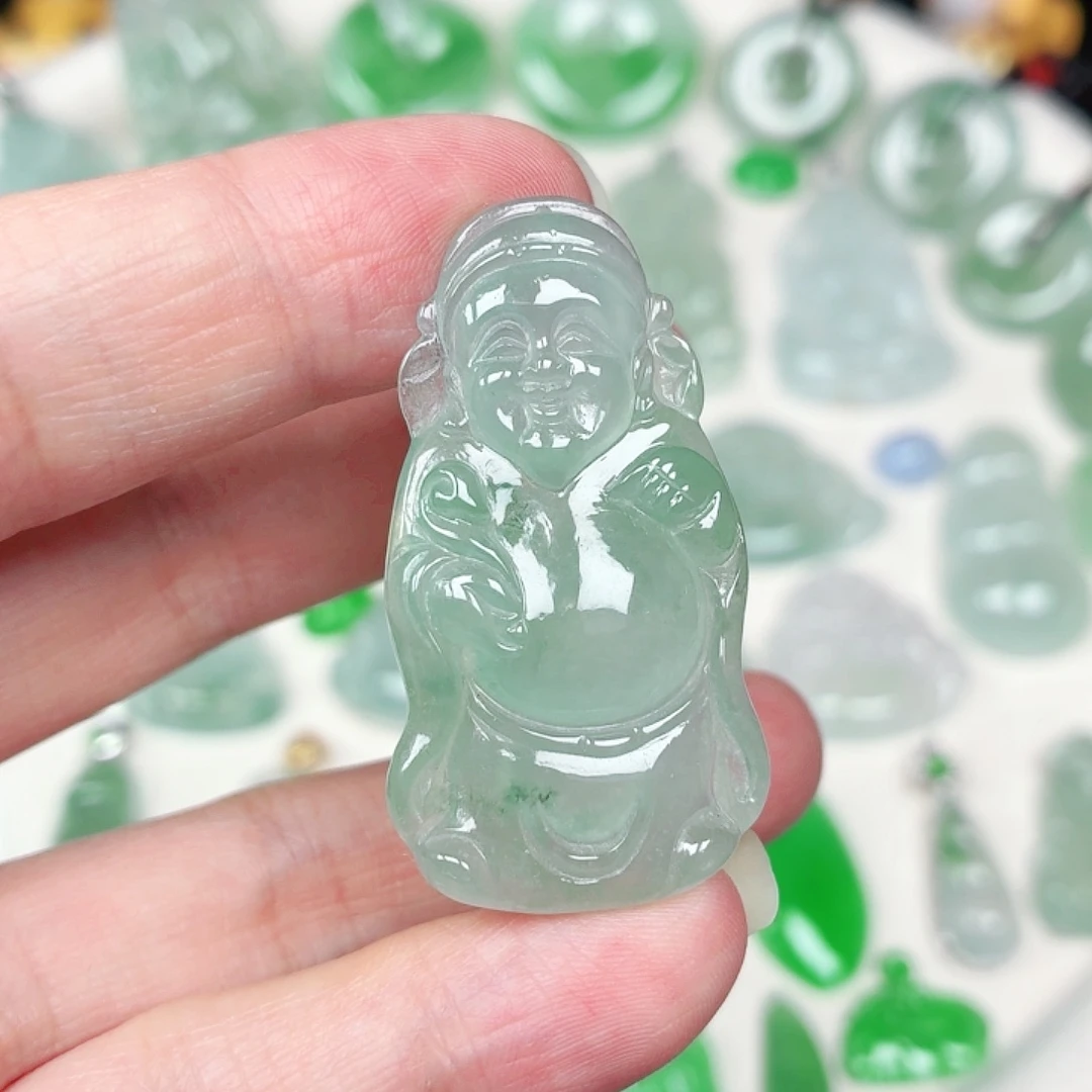 翡翠未镶嵌颈饰缅甸天然A货翡翠