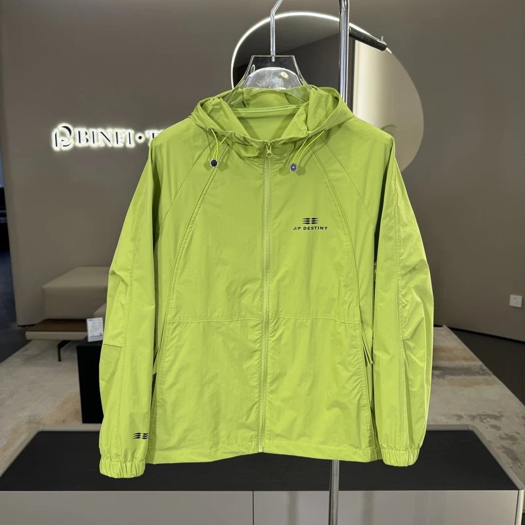 夏季新款速干防晒衣男士情侣款连帽时尚大码男款休闲男外套衣服