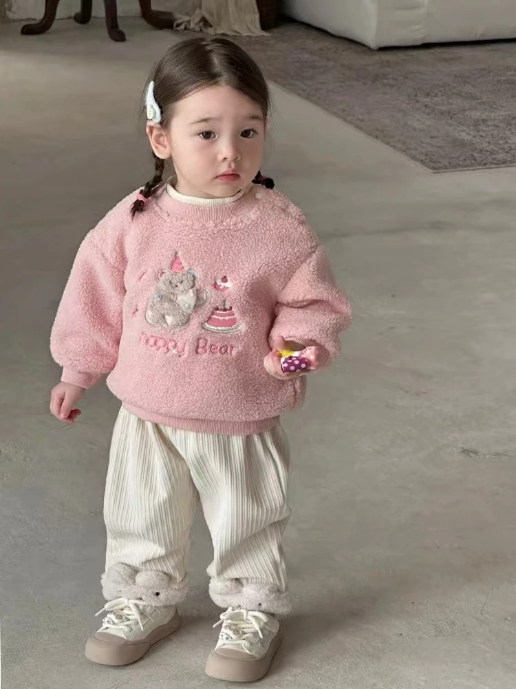 小童小兔蚕丝棉裤