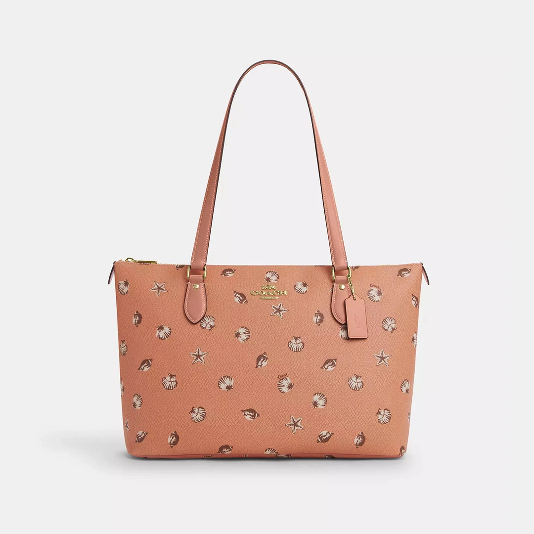 COACH｜【全国联保】蔻驰 GALLERY系列海洋贝壳印花单肩手提托特