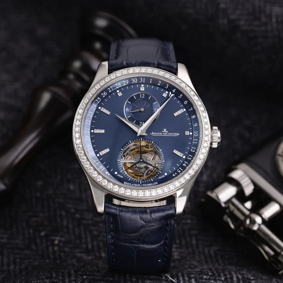 95新 Jaeger-LeCoultre/积家 Q1563580 18K白金原钻 单表 41.5mm