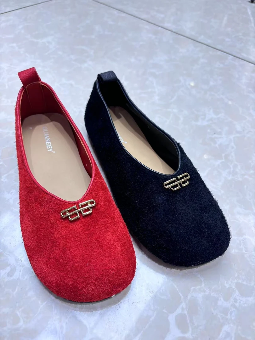 [轻奢] 时尚摩登潮流女鞋厚底休闲小皮鞋平跟凉鞋 HHY20253-6