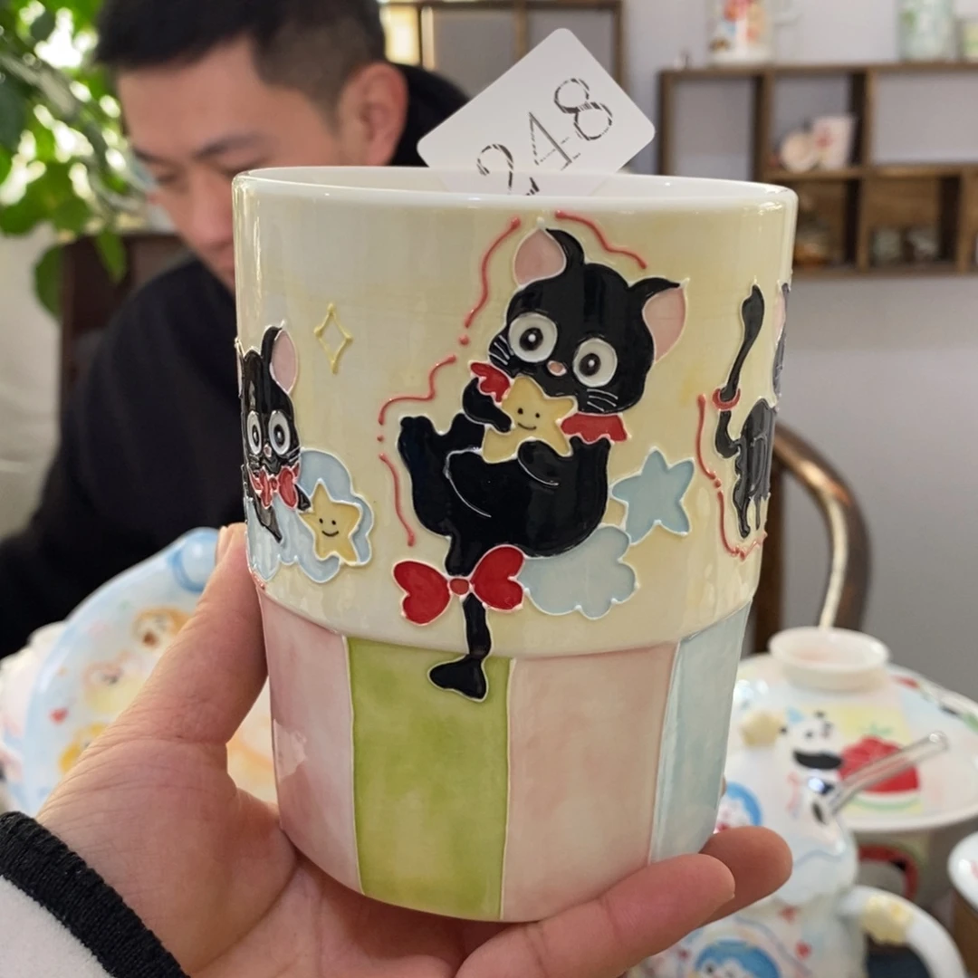 瓷片景德镇釉下彩手绘