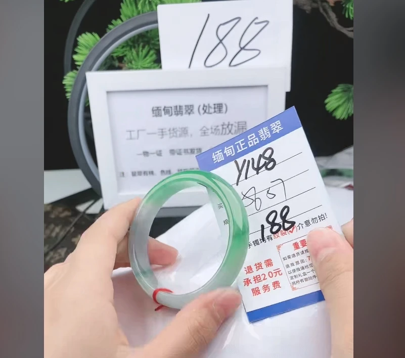 Y148【正品 缅甸翡翠】实物以直播间为准微色差