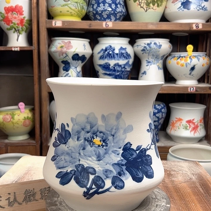 陶小蛮腰兰兰牡丹陶瓷