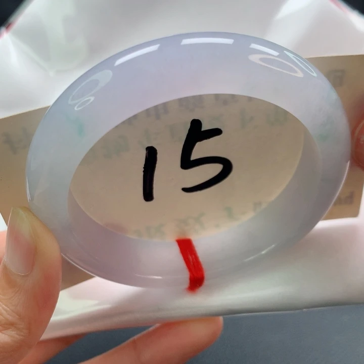 未镶嵌手镯翡翠正圈冰胶粉紫