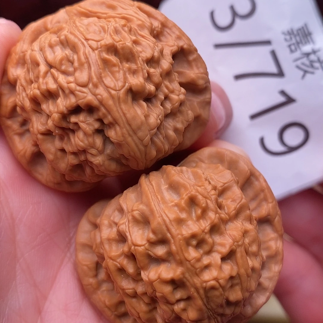 把件文玩核桃40白狮子