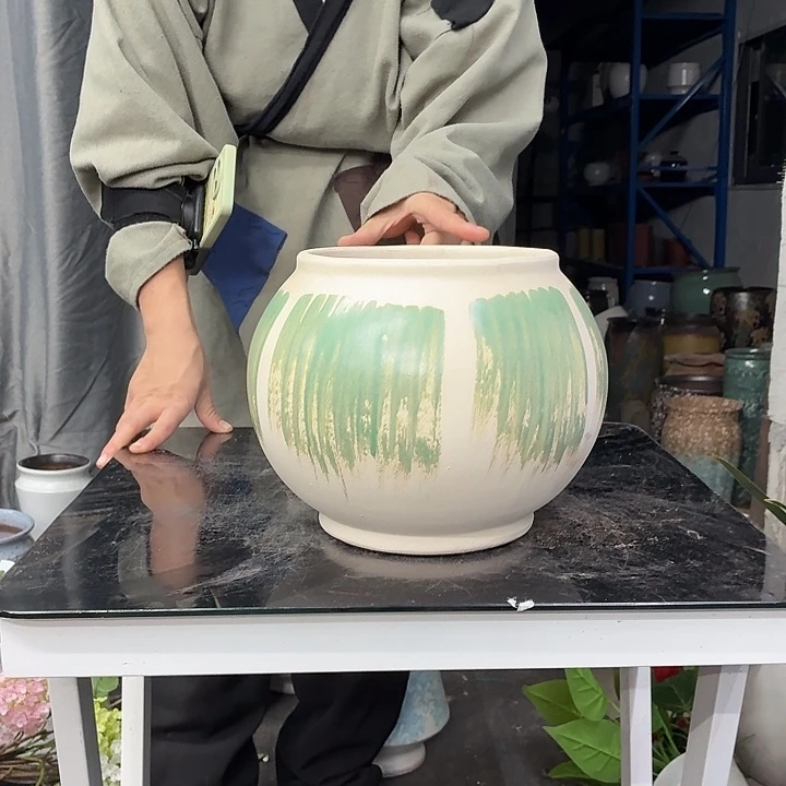 18×22 -粗陶花盆有孔-买买买
