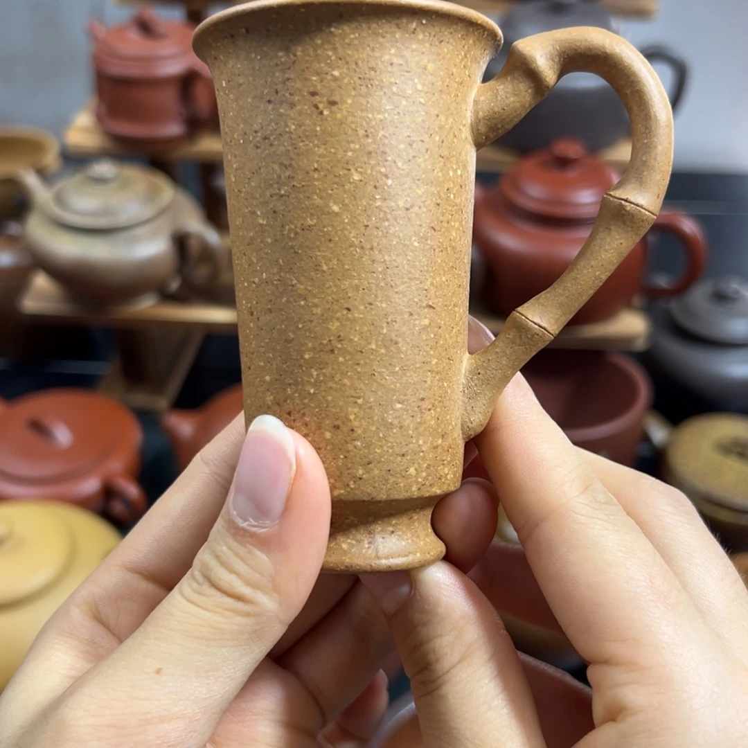 紫砂茶杯老段泥闻香杯