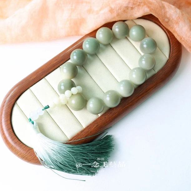 原创手作 胖绿手持 19mm精品大果菩提根