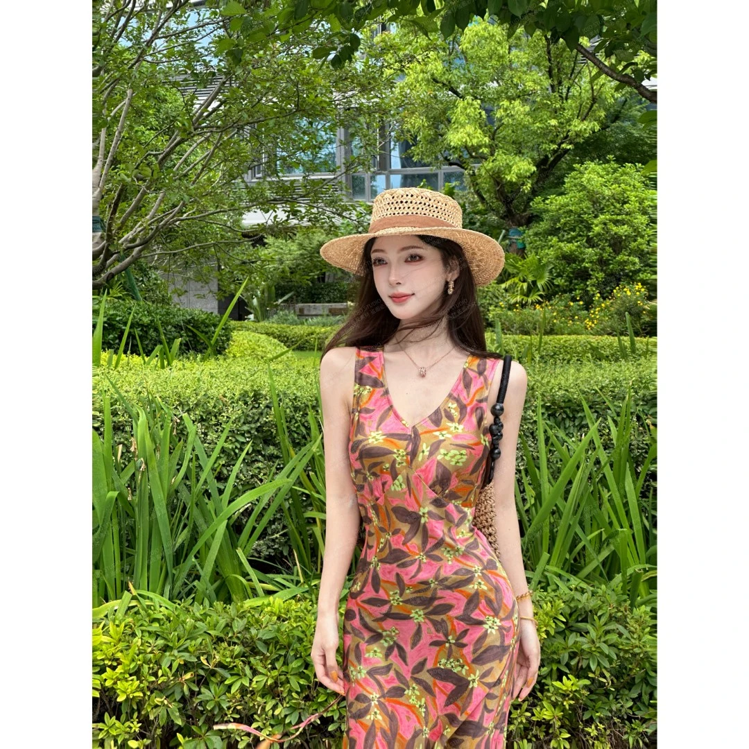 JOJO STUDIO【一见倾心】彩色丝缎的浪漫 多巴胺夏日限定收腰连衣裙