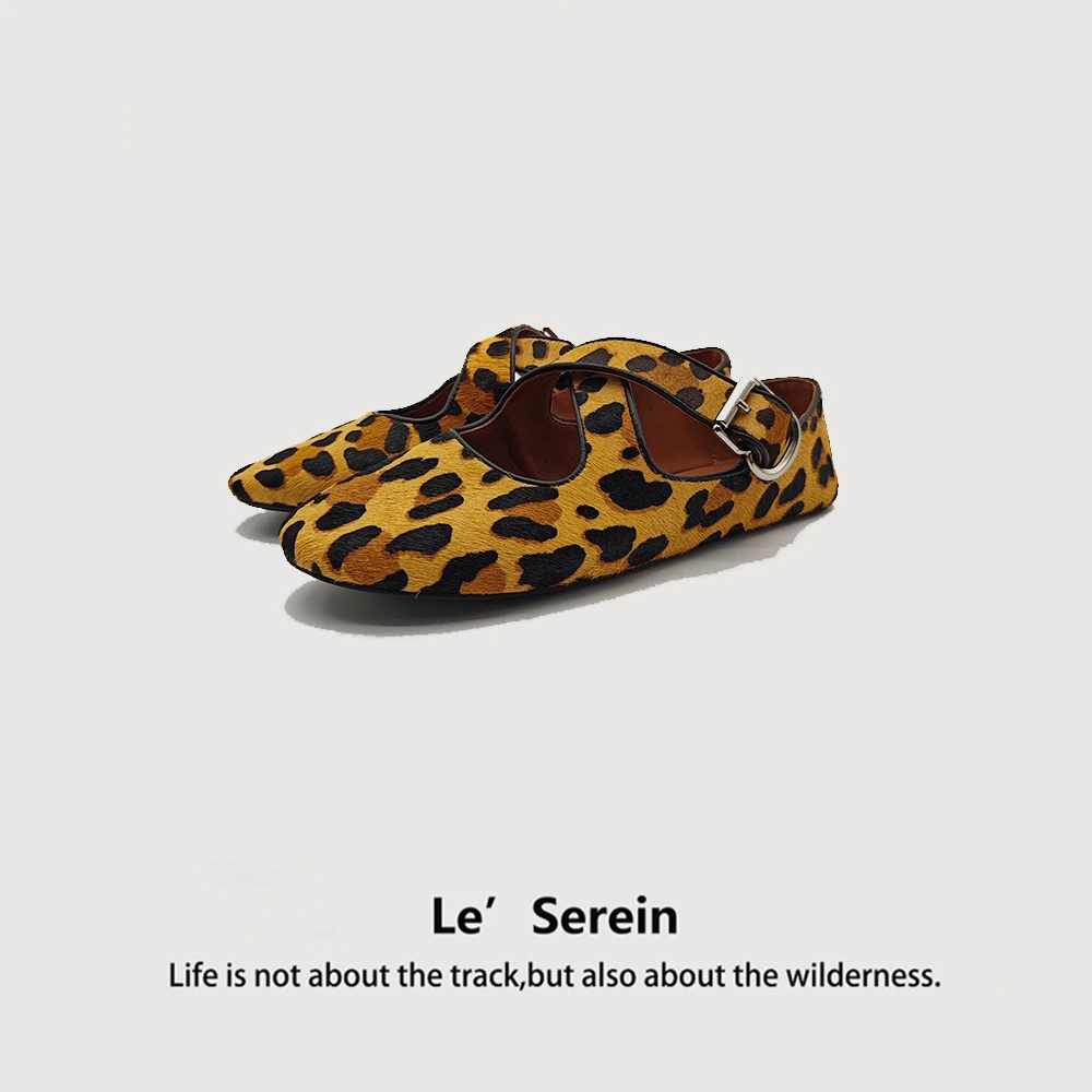 Le' Serein【豹纹】休闲复古平底单鞋