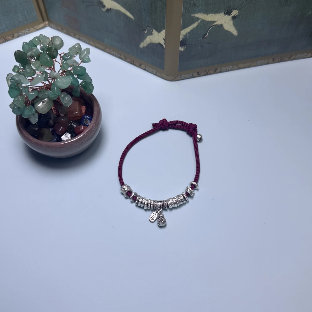 足银手镯 招财西葫芦手链（贝贝严选）