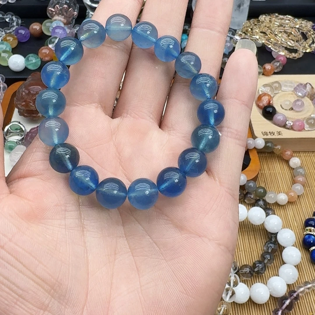 ***水晶银S925镶嵌手链