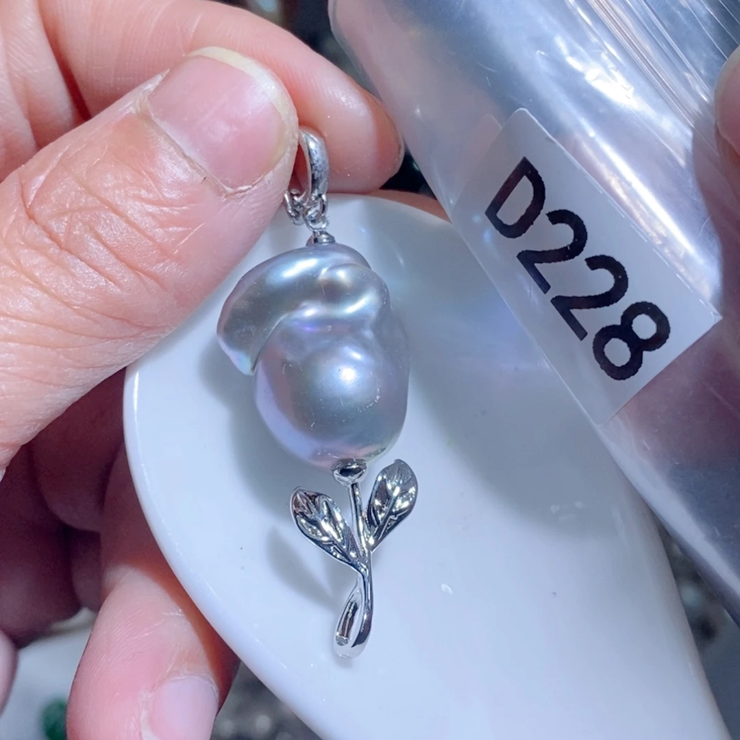 银S925镶嵌淡水珍珠其他