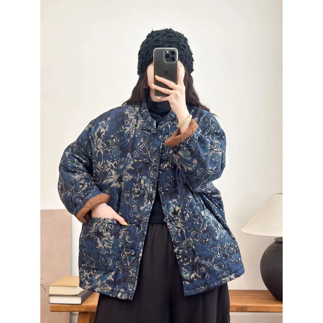 8800秋冬新款时尚气质显瘦遮肉洋气休闲女加厚宽松夹棉小棉袄外套